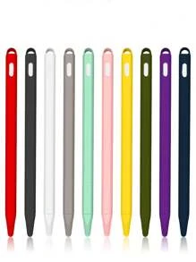 1pc Silicone Anti-Slip Pen Tip Protector - Multicolor - View 1