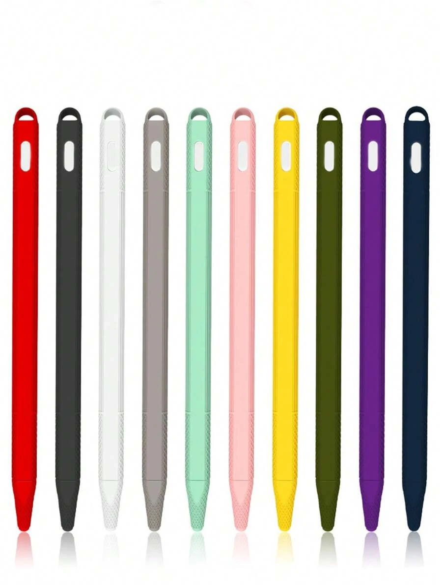 1pc Silicone Anti-Slip Pen Tip Protector - Multicolor - View 1
