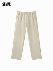 SEMIR 男式加热直筒工作裤，抗菌，宽松，冬季