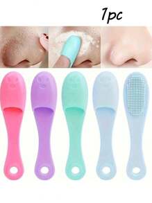 1 chiếc cọ massage mũi bằng silicon nhẹ nhàng, cọ rửa môi bằng silicon hai mặt có chức năng tẩy tế bào chết và làm sạch lỗ chân lông cầm tay giúp da mịn màng và mỏng manh - Không mùi và dễ vệ sinh Đồ dùng thiết yếu khi đi du lịch Đồ dùng thiết yếu khi đi cắm trại Đồ dùng thiết yếu khi đi nghỉ Phụ kiện du lịch Phụ kiện du lịch Du ngoạn - Nhiều màu - Xem 1