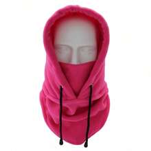 1 件带抽绳细节的运动帽，适合骑自行车和骑摩托车 - 玫紅色 - 查看 6