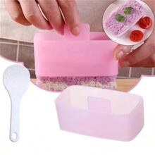 8pcs Sushi Mold Maker Food Press Rectangular Non Stick Sushi Kit Onigiri Rice Ball Set Japanese DIY Tools Kitchen Bento Accessories - Multicolor - View 2