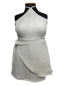 Women's Plus Size Jumpsuit Dress With Tie Marcelle - 查看 1