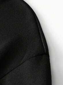 Jungen & Teenager Studenten Lässig Bedrucktes Schwarzes Pullover-Sweatshirt Mit Rundhalsausschnitt, Herbst/Frühlingsjacke