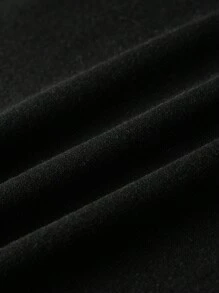 Jungen & Teenager Studenten Lässig Bedrucktes Schwarzes Pullover-Sweatshirt Mit Rundhalsausschnitt, Herbst/Frühlingsjacke