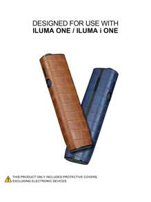 1pc 360° Protective Case For IQOS ILUMA ONE/ILUMA I ONE, Effectively Prevents Scratches And Collisions, Crocodile Grain PU Leather Surface, Accessories For Smoking Device, Suitable As Gift For Men And Women