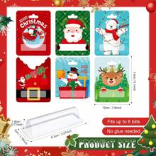 Christmas Money Holder For Cash Money Card With Plastic Cover Christmas Tree Cash Holder - Style a - View 2