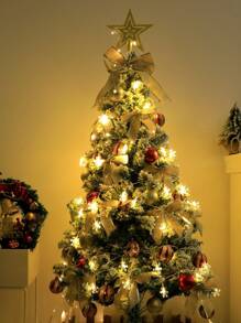Guirlande Lumineuse Flocon De Neige 1.5m/10 Led, 3m/20 Led, 6m/40 Led, Décoration De Noël