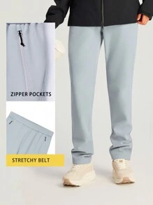 TECTOP Women's Waterproof Warm Hiking Pants Fall And Winter Season Windproof Two Zipper Pockets Outdoor Camping - Grey - View 2