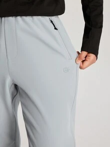 TECTOP Women's Waterproof Warm Hiking Pants Fall And Winter Season Windproof Two Zipper Pockets Outdoor Camping - Grey - View 4