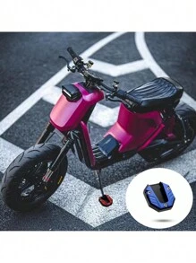 1 pieza Nuevo estilo Soporte de apoyo para pie de motocicleta universal, Almohadilla antideslizante de aleación de aluminio