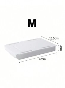 2pcs Hidden No Drill Desk Drawer Under Desk Storage Box With Large Capacity For Office Table, Pull-Out Design Desk Organizer Decorations Autumn Decor Festival Decor Room Decor Home Decor Fall Decor Bedroom Decor