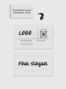 Danh thiếp tùy chỉnh, được thiết kế và in kèm logo doanh nghiệp, phương tiện truyền thông xã hội và thông tin về. - phong cách 4 - Xem 6