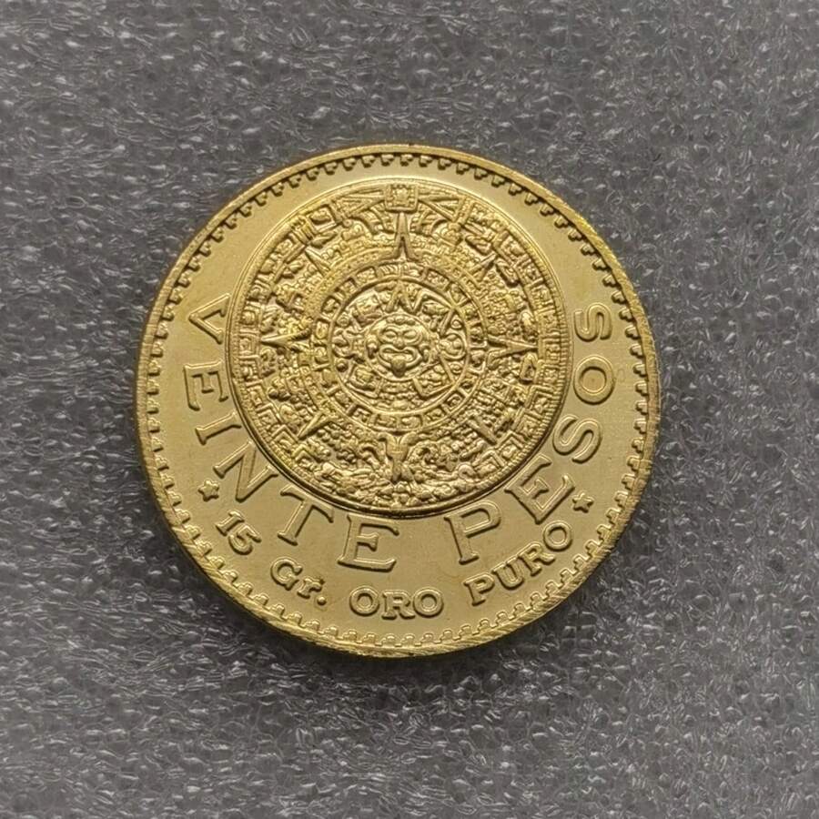 1959 Mexico 20 Pesos Copy Coin, Suitable For Collection - Gold - View 1