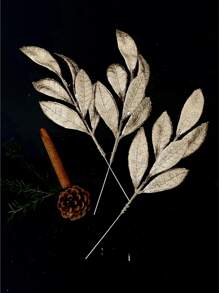 1pc/3PCS/6PCS Artificial Glitter Plant With Leaves, Cute Artificial Flower Christmas Tree Decoration Ornament, For Living Room And Bedroom Vase Flower Arrangement, Wedding, Party, Home Decoration, Desk Stuffing Thanksgiving Christmas Supplies, Home Decor, Table Decor, Christmas Decor Christmas Decorations Room Decor