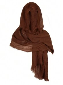 1 件复古海盗围巾中世纪兜帽斗篷万圣节角色扮演中世纪中肩斗篷 - A - 查看 3