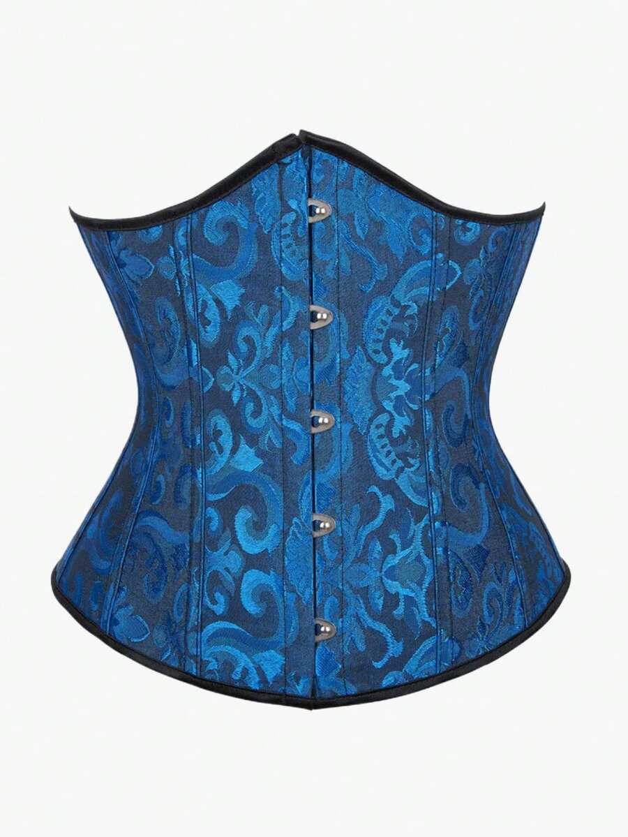 Women Overbust Corset Shapewear, European Retro Waist Trainer Bustier For Wedding Dress