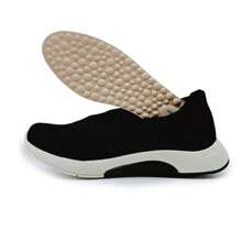 Modare Knit Ultracomfort Sports Sock-Type Sneakers - Đen và trắng - Xem 5