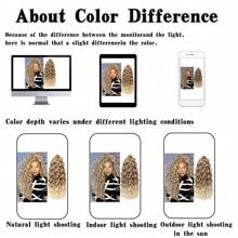 10/14/18/22 Inch Curly Crochet Hair Go Go Curl Crochet Hair For Women Deep Wave Braiding Hair, Synthetic Bohemian Crochet Braid Water Wave Crochet Hair Extensions - Blonde Ombre - View 6