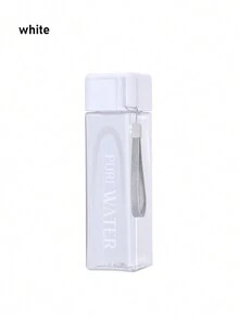 1 件糖果色方形水杯，个性化便携式防漏耐热塑料户外运动水瓶，带手柄绳，适合户外、健身、办公室、派对 - 彩色 - 查看 7