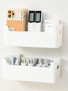 1件/2件 厨房柜门整理盒收纳盒带背胶 免钻壁挂收纳架 多功能化妆品杂物整理器 节省空间 桌面壁挂收纳 化妆品护肤品眼镜笔记本文具等 纸巾水壶等 衣柜收纳袜子等 厨房收纳保鲜膜 浴室收纳美发等 - 彩色 - 查看 10