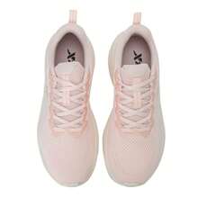 XTEP 877118110011 Women's Running Shoes, Lightweight Sports Sneakers, Mesh Breathable Soft Bottom Casual Walking Shoes, Pure Pink - Sail White - View 3