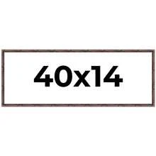Custompictureframes.Com 40x14 Bamboo Picture Frame UV Acrylic 4 Finishes - Brown Black Gold And Natural - 棕色 - 查看 1