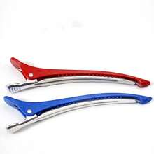 6/12个装专业美发无痕发夹，理发店分区长鼻定位夹，男女通用刘海造型鳄鱼夹，随机产品印花，美发工具，美容配件，卷发配件，秋季旅行，美发工具，女士配件，美发用品，秋季旅行，美发配件，女士，美发工具 - 彩色 - 查看 8