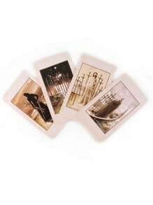 1 套清醒梦初学者塔罗牌，英文棋盘游戏卡 - 芥末黃 - 查看 2