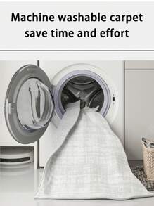 1 Stück grauer bedruckter Teppich, Nachahmung aus kurzflorigem Kaschmirmaterial, weich und angenehm, leicht zu pflegen, wasserdicht und rutschfest, maschinenwaschbar, geeignet für Wohnzimmer, Schlafzimmer, Küche, Esszimmer, Raumdekoration, Heimdekorationsmatte. Geeignet für Herbst und Winter.