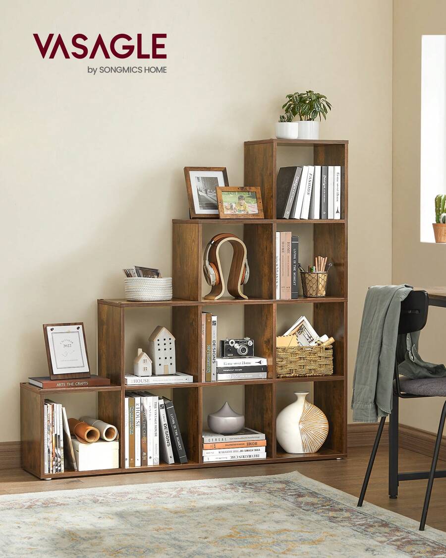 VASAGLE Storage Rack - Brown - View 1