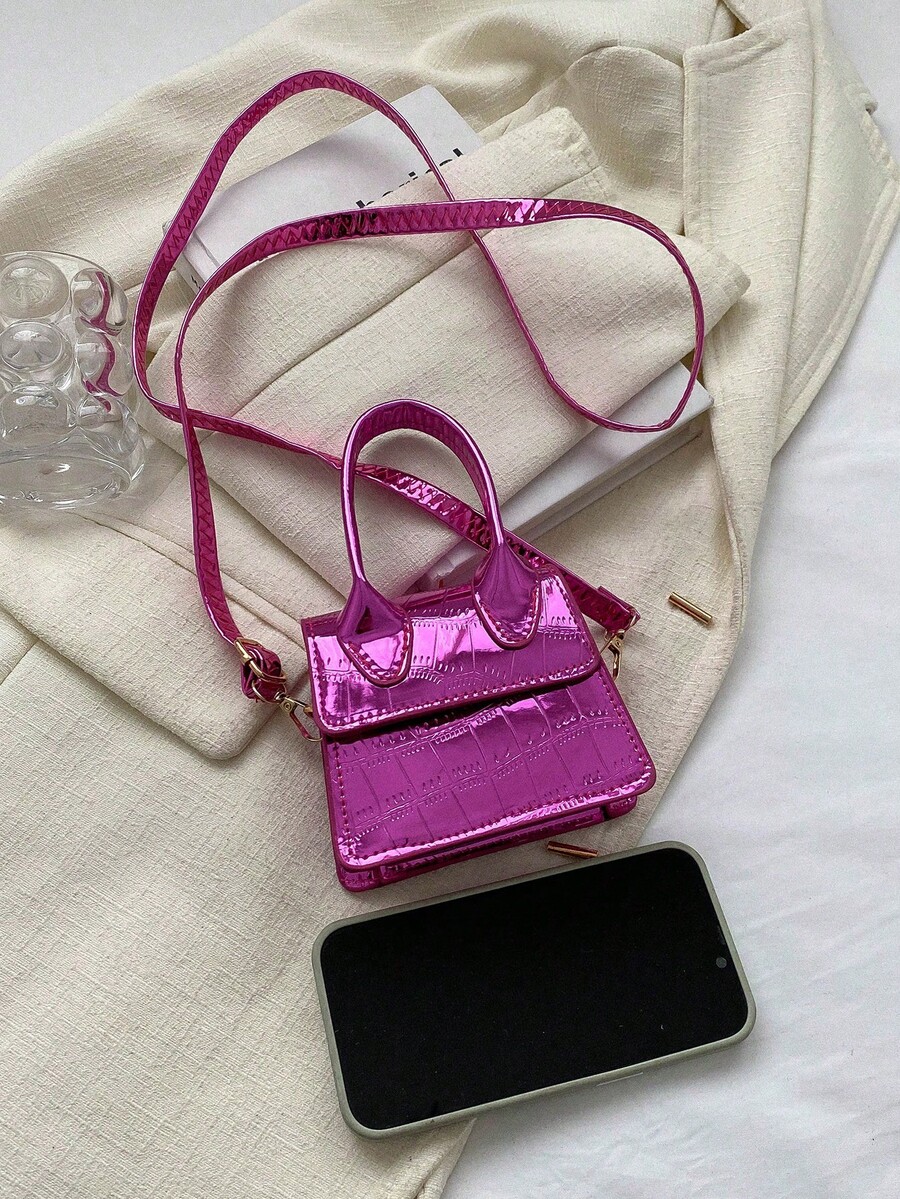 1pc Mini Crossbody Bag Fashion Women's Tote Shoulder Bag Candy Bright