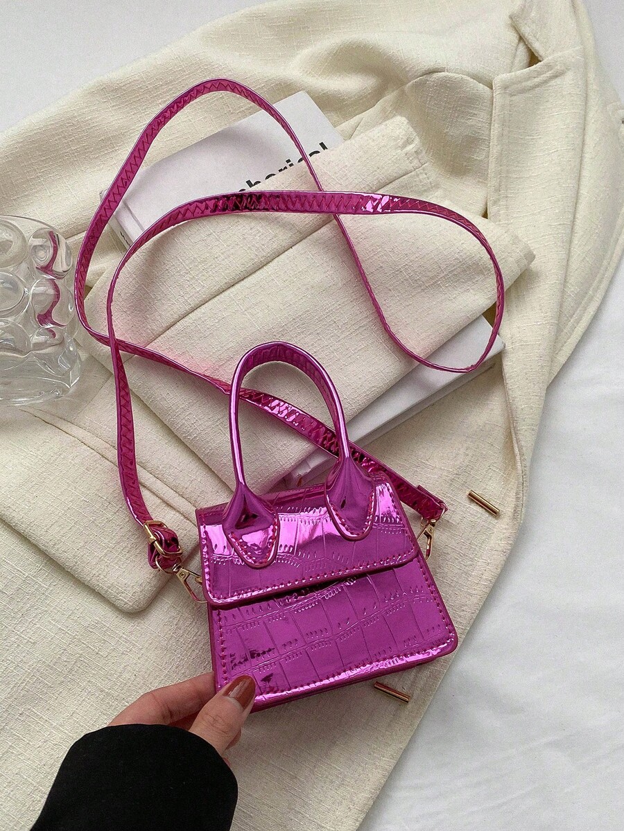 1pc Mini Crossbody Bag Fashion Women's Tote Shoulder Bag Candy Bright