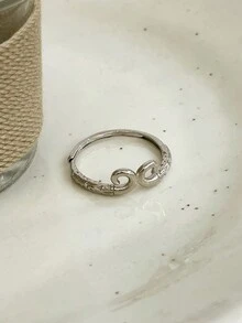 1 件时尚复古中国风 S925 纯银孙悟空头饰可调节戒指，精致独特的设计，高端男女通用，适合日常、派对和聚会佩戴，优质珠宝 - 銀色 - 查看 9