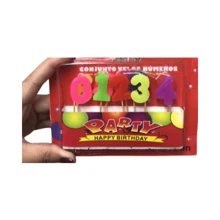 Mini Candle Set 0 - 9 Assorted Parties - 豐富多彩的 - 查看 4