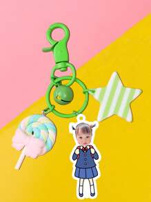 Customized Student Keychain - Funny Keychain With Portrait/ - High Definition Printing - Christmas Gift - Gift For Backpack Students - Double-Sided Photo - Keychain For Backpack