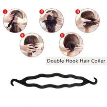 Hair Styling Tool Set With Bun Maker, Hair Pins, Hair Clips, And Hair Ties