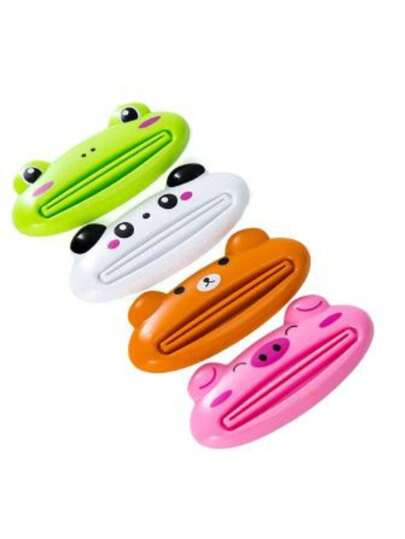 1 Peça Dispensador De Pasta De Dente Fácil Em Formato De Animal / Tubo Espremedor De Dentes / Acessório De Banheiro Promoção ﻿