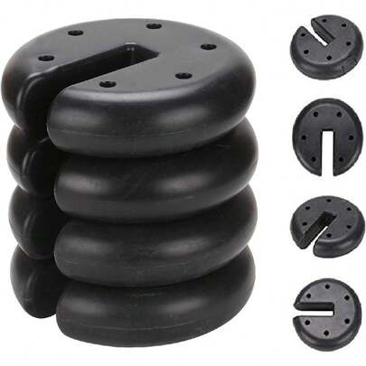 Youyijia Gazebo Weight Parasol Stand Bases Set Of 4 Heavy Duty Garden Anchor Gazebo Leg For Canopy Shelters Marquees Tents Pagodas Total 9kg