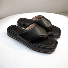Women's Papete Flip Flop With Delta Wing Flatform - màu đen - Xem 3