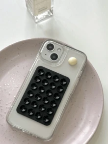 1 件/套透明气囊防摔材料 + 果冻吸盘手机支架保护壳，兼容 iPhone 15 Pro Max/15 Pro/15/14 Pro Max/14 Pro/14/13 Pro/13/12/11 XR、三星 Galaxy A14/A12/A15/A32/A33/A24/A50/A53/S20/S21/S22/S23/S24/S24+ - 彩色 - 查看 4