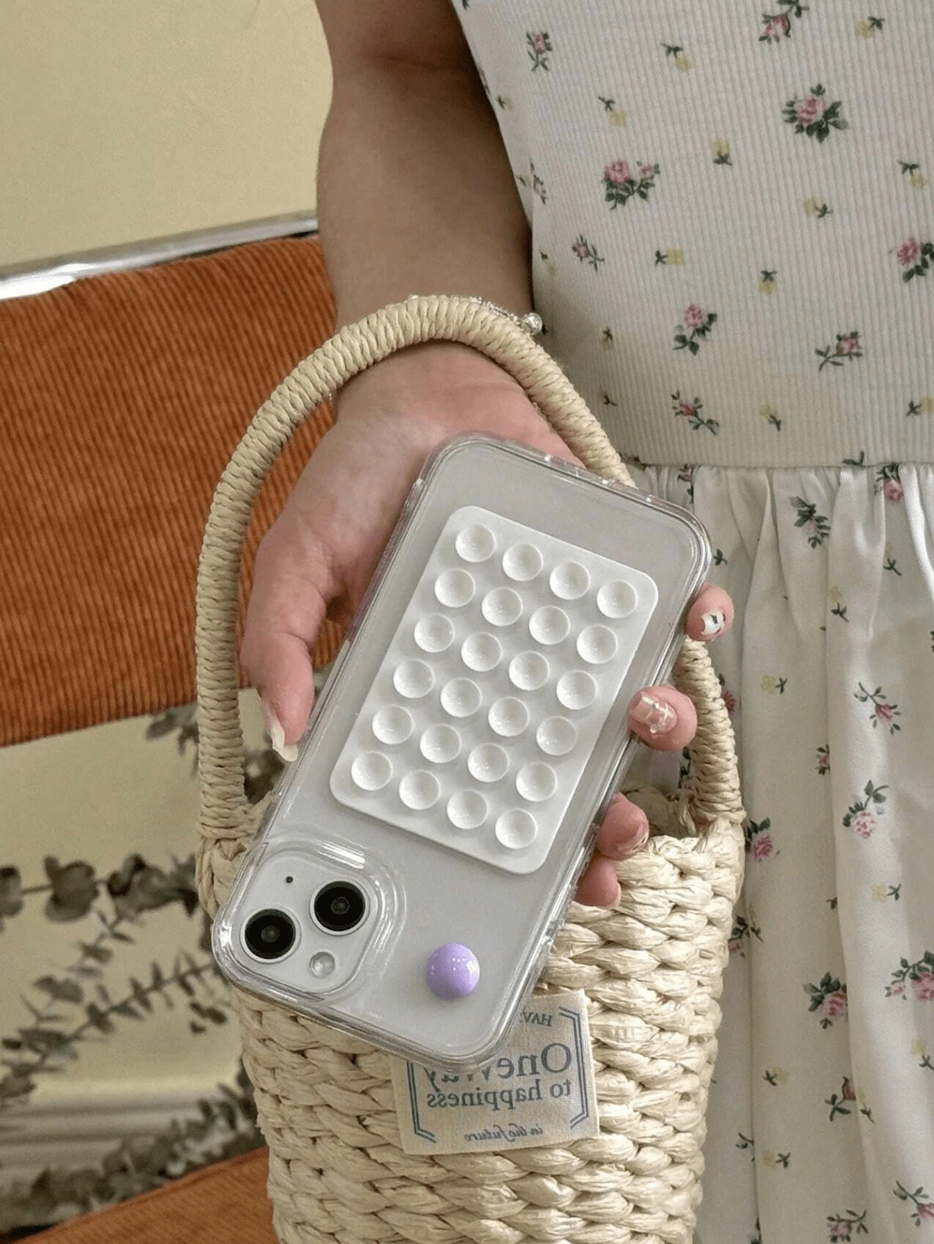 1 件/套透明气囊防摔材料 + 果冻吸盘手机支架保护壳，兼容 iPhone 15 Pro Max/15 Pro/15/14 Pro Max/14 Pro/14/13 Pro/13/12/11 XR、三星 Galaxy A14/A12/A15/A32/A33/A24/A50/A53/S20/S21/S22/S23/S24/S24+ - 彩色 - 查看 1