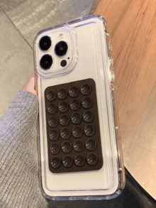 1 件/套透明气囊防摔材料 + 果冻吸盘手机支架保护壳，兼容 iPhone 15 Pro Max/15 Pro/15/14 Pro Max/14 Pro/14/13 Pro/13/12/11 XR、三星 Galaxy A14/A12/A15/A32/A33/A24/A50/A53/S20/S21/S22/S23/S24/S24+ - 彩色 - 查看 5