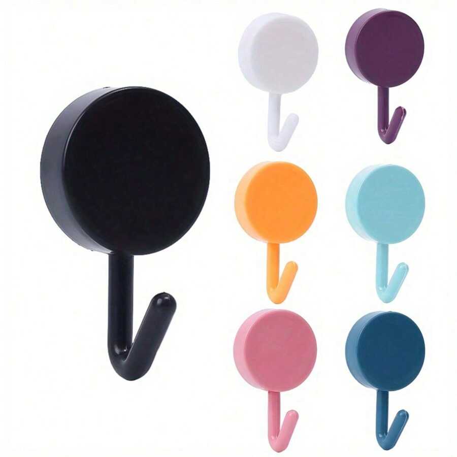 10 件自粘式可爱创意挂钩装饰墙贴防损坏挂钩