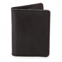 Men's Small Leather Wallet With CNH Card Holder And Money - 黑色 - 查看 1
