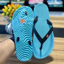 Men's Slippers Non-Slip Comfortable Soft Shipping In 24 Hours - 藍黑色 - 查看 2