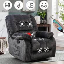 1-Piece Manual Body Massage With Heating Function Sofa Chair Comfortable Elderly Chair Functional Chair With Storage Bag