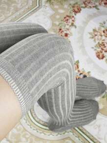 1 Par de Meias Quentinhas, Macias e Confortáveis para Outono e Inverno, Cobre-Joelhos Tricotados para Viagens, Esportes ao Ar Livre