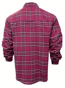 Herren Lässiges Retro Klassisches Karomuster Hemd mit Umlegekragen und Langarm, aus weichem und atmungsaktivem Gewebe, geeignet für Outdoor, Pendeln, vielseitiger Retro-Stil Essentielles Hemd, Herbst