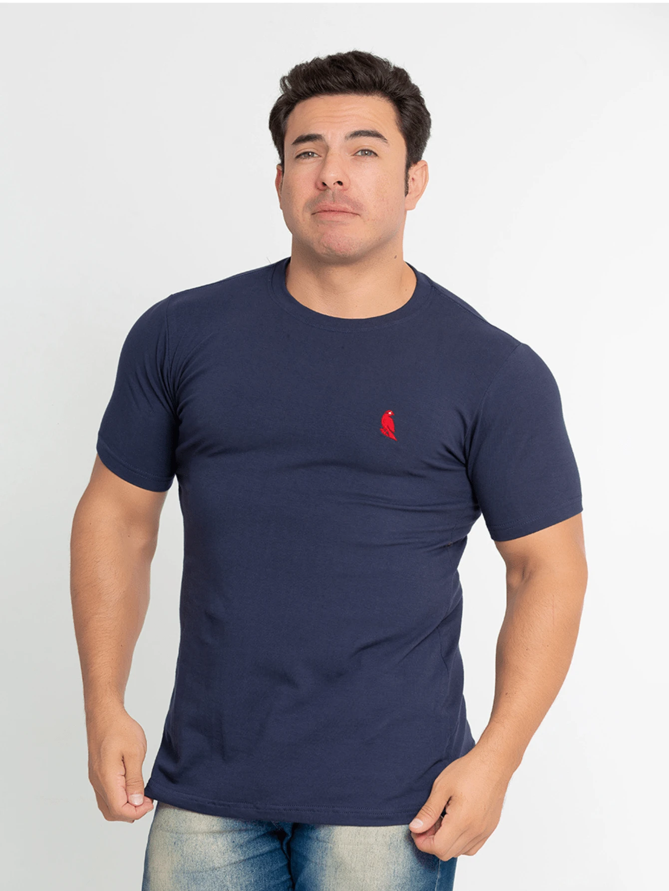 Men T-Shirts - Màu xanh hải quân - Xem 1